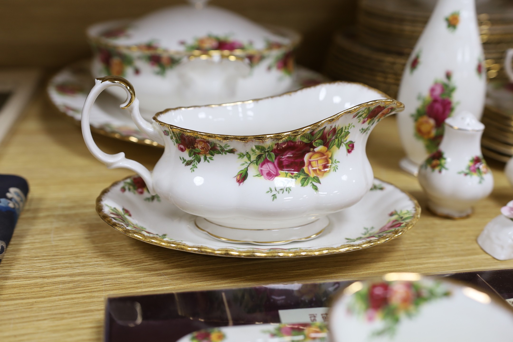 An extensive Royal Albert Old Country Roses part dinner tea and coffee service